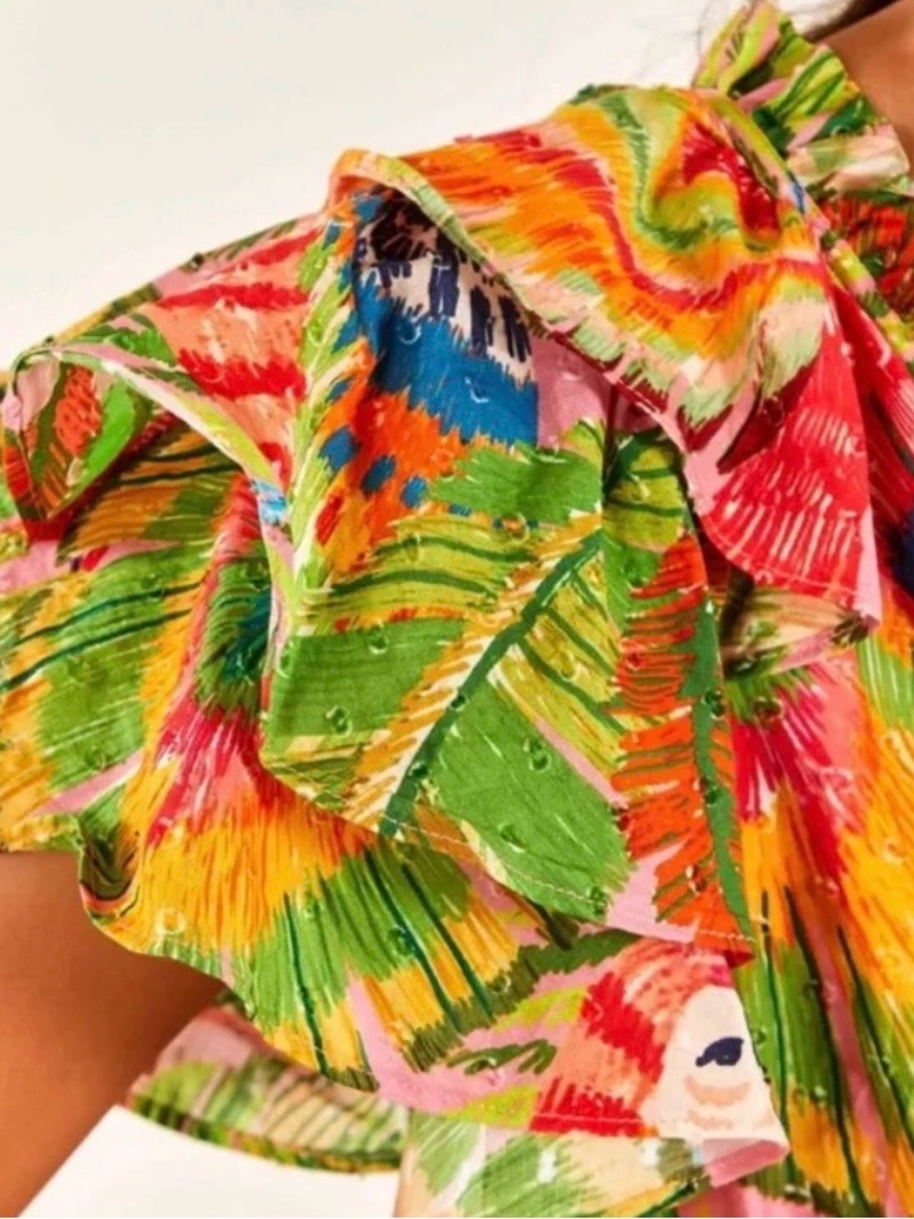 FARM Rio Pink Tropical Parrot Print Dress - Picture 3 of 6